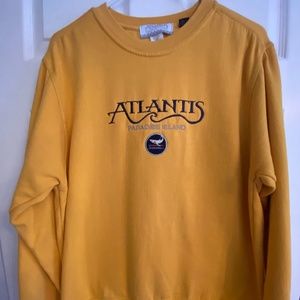 Atlantis Paradise Island Bahamas Golden Yellow Sweatshirt.